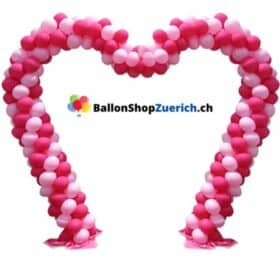 Grosser Herz Ballon Ständer für Verlobung Marry Me Silvester Hochzeit Hintergrund Rahmen Geburtstagsfeier Baby Shower Dekoration