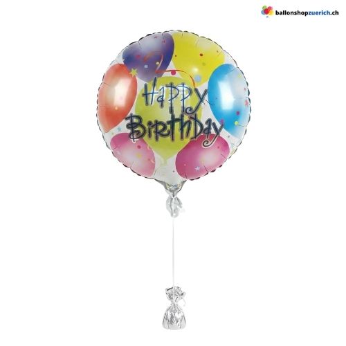 Happy Birthday Ballon Bunte Luftballons