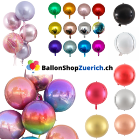22 Zoll (ca.55cm) Runde Folienballons Geburtstag Party Hochzeit Dekoration Silber|Grün|Agate Violett|Agate Pink| Color Disco| Grandient Violett|Grandient Pink|Grandient Orange|Soft Rainbow|Grandient Grün|Roserot|Blau|Hellblau|Light Pink|Rot|Gradient Gold Rainbow|Gold