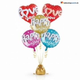 Geburtstag, Love 3D Effekt Ballon