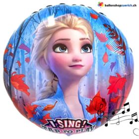Grosser singender Folienballon Eiskönigin