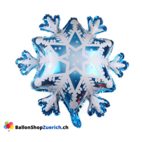 Grosser Schneeflocke Folien Ballon Kautschuk Helium Luftballon Winter Weihnachten Silvester Dekoration