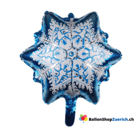 Ballon en aluminium flocon de neige, ballon en caoutchouc gonflé à l'hélium, décoration hivernale de Noël et du Nouvel An