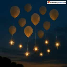 Wunderkerzen Holz 10 Stück für Ballon Flug
