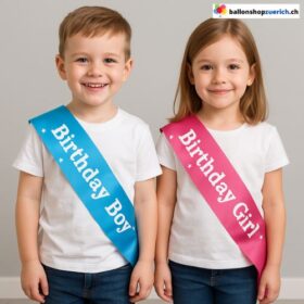 Birthday Boy Birthday Girl Satin Schärpe