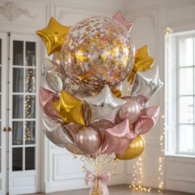 Exklusive Konfetti Bubble PVC Ballons Eleganz für Gala & Events