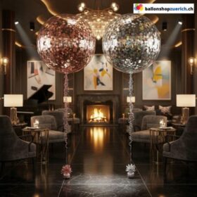 Exklusive Konfetti Bubble PVC Ballons Eleganz für Gala & Events