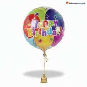 Happy Birthday Folienballon Bunt & Party