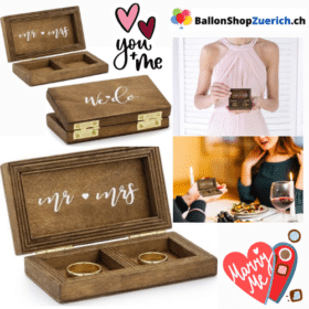 ¿QUIERES CASARTE CONMIGO? - Boda - Anillo de compromiso - Caja de madera - Regalo - Propuesta