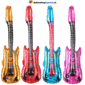 Gitarre Folienballon Luftballon Karaoke Musik Singen Club Disco Party Mikrophon Ballon Party Geburtstag Kinder Geschenk