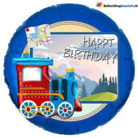 Happy Birthday Lokomotive Zug Ballon Kinder Geburtstagsfeier Dekoration Folien Ballon