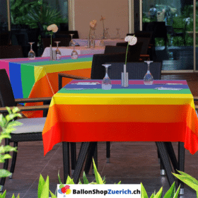 Скатерть, радужная скатерть, покрывало для обеденного стола, подходит для вечеринок, пикников, кемпинга, отдыха на природе, многоразовое или одноразовое использование