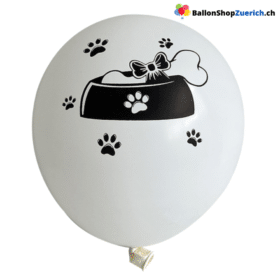 Set di 5 palloncini in lattice a forma di zampa per cani e gatti, perfetti per feste di compleanno per gatti, feste per cani e compleanni felici!