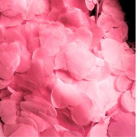 Konfetti Herzen Pink Seiden-Papier