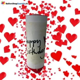 Happy Birthday Konfetti Tischbombe Geburtstags Party Dekoration Rote Herzchen Konfetti