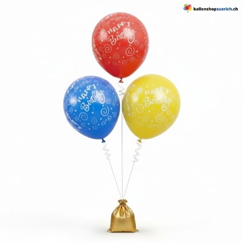 Geburtstag Ballons Bunt Latex