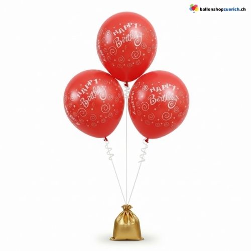 Geburtstag Ballons Bunt Latex