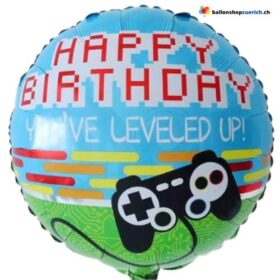 Luftballon You've Leveled up! Birthday! Happy Birthday Geburtstagsgeschenk Ballon Dekoration Game