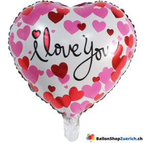 I Love you - Love Folienballon Luft Ballon Liebe Herz