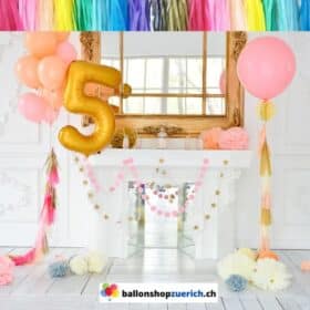 5 Stück Ballon Dekorations Papier Tassels Quasten Party Baby Shower Dekoration Geburtstag Dekoration Geburtstag