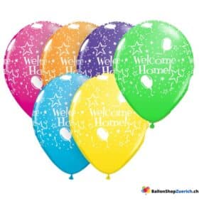 Ensemble de ballons BIENVENUE À LA MAISON - Ballons en aluminium gonflés à l'hélium « Bienvenue à la maison, retour de l'amour », pour une fête à l'aéroport