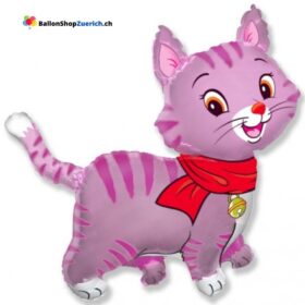 Katze Pet Folienballon Luftballon Tier Heliumballon Kinder Party Geburtstag Dekoration Rosa/Pink