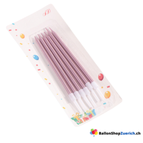 Elegante Kerzen / Kuchenkerzen / Tortenkerzen Rosègold