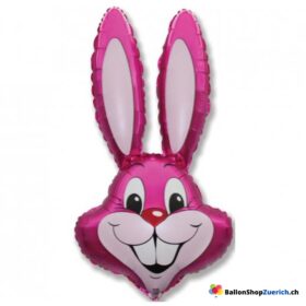 Hasenballon Luftballon Bunny Kaninchen Hase Folie Luftballons Cartoon Ballon Kinder Spielzeug Ostern Dekoration Osterhase Pink