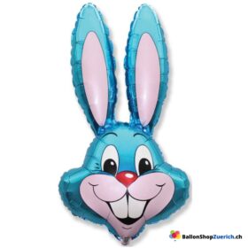 Hasenballon Luftballon Bunny Kaninchen Hase Folie Luftballons Cartoon Ballon Kinder Spielzeug Ostern Dekoration Osterhase Blau