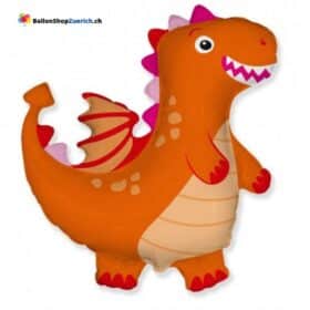Luftballon Drache Dino Dinosaurier Orange Kindergeburtstag Dekorationen Geburtstag Ballon