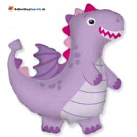 Luftballon Drache Dino Dinosaurier Violett Kindergeburtstag Dekorationen Geburtstag Ballon