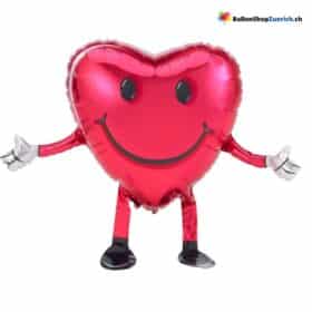 Herz Männchen Rot Walking Spazieren Airwalker Love Liebe 