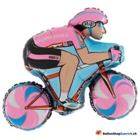 Velo Fahrrad Rennfahrer Sport Luftballon Folie Helium Ballon