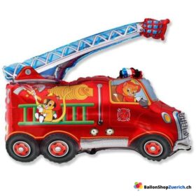 Feuerwehrauto Notfall Auto Ballon Kinder Dekoration Folien Ballon