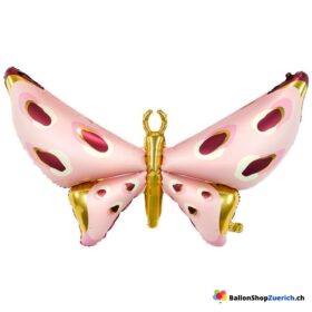 Grosser Schmetterling Luftballon Rosa Gold Party Sommer Dekoration
