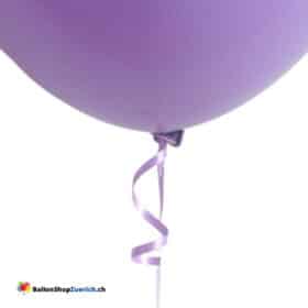 50 Luftballon Schnellverschluss Schnellverschlüsse mit Band Violett