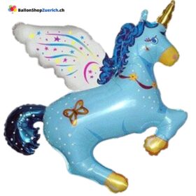 Riesen Einhorn Pferd Unicorn Blau Folien Ballon Geburtstagsfeier Dekoration Kinder Einhorn Party Unicornio Hochzeitsdekoration Baby Shower