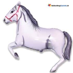 Zirkuspferd Pferd Weiss Schimmel Luftballon Kinderparty