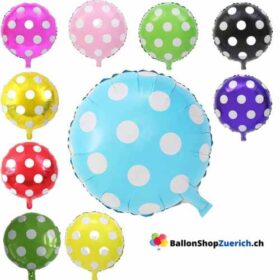 Luftballons Punkte / Gepunktet Heliumballon Dekoration Party