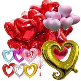 Herz Ballons Ein- / Zweifarbig