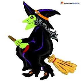 Hexe Besen Luftballon Halloween Folie Heliumballon Party Kinder Ballon