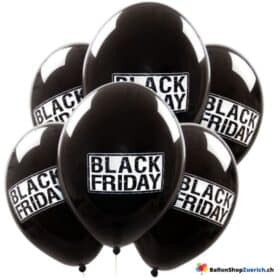 10 Stück Black Friday Luftballons Heliumballons Schwarz Natur Kautschuk Latex Sale Laden Geschäft Eröffnung Rabatt Schaufenster Dekoration
