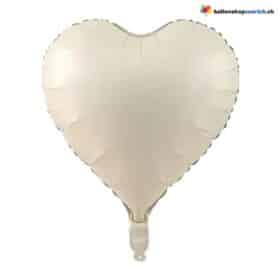 Воздушный шар в форме сердца, цвета слоновой кости, молочно-белый, бронзовый или карамельно-абрикосовый, средней толщины, из фольги