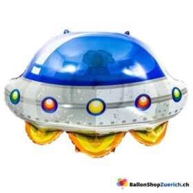 Luftballon Ufo - Weltraum Weltall Space Geburtstag Party Ballon Folienballon Dekoration Kinder