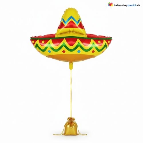 Sombrero Ballon Bunt Fiesta Mexiko Party