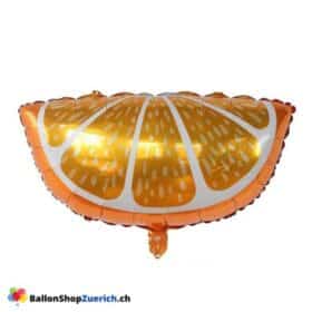Orangen Schnitz Frucht Folie Party Geburtstag Dekoration Essen Vegan Natur Luftballon Heliumballon