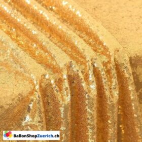 Tischdecke Gold glänzend, glitzernd Stoff Tischtuch