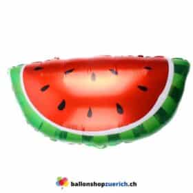 Wassermelone Schnitz Frucht Folie Sommer Party Geburtstag Dekoration Essen Vegan Natur Luftballon Heliumballon
