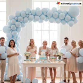 Ballongirlande Blau Pastell 105-teilig