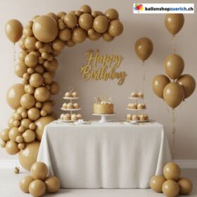 Ballongirlande Braun Kaffee Schokolade 106 Stück Set Ballon Bogen Party